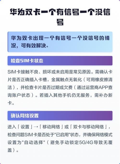 华为双卡一个卡不能用 - 华为双卡为什么另外一个没法用  第1张